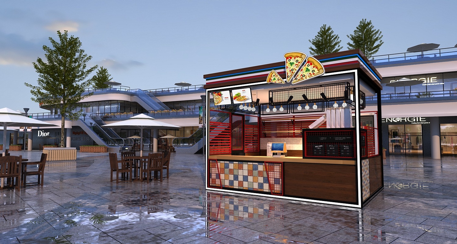 s living outdoor pizza shop